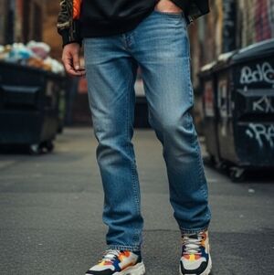 Vintage 90s Levi's 517 Bootcut Jeans Mens 36x32 Blue Wash Y2K Grunge Streetwear